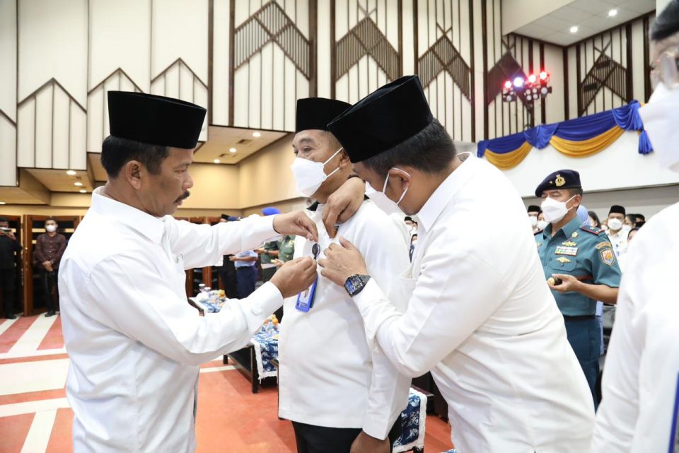 Hari Bakti BP Batam Ke 51, Maknai Dengan Pelaksanaan Upacara (foto : hms)