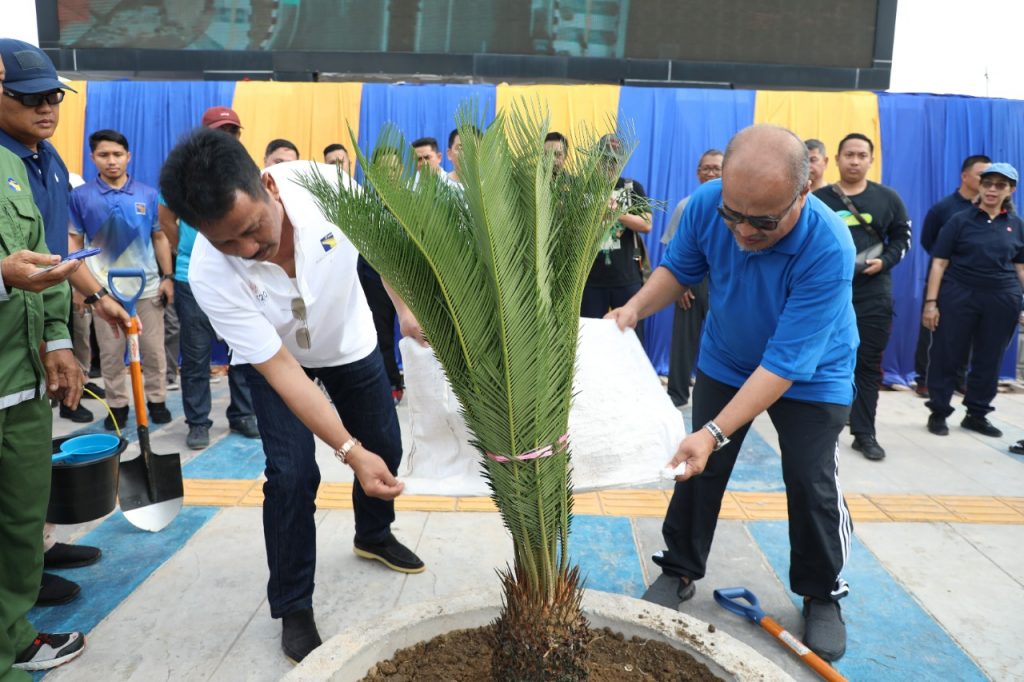 Kepala BP Batam Resmikan Lajur Pejalan Kaki dan Sepeda di Kawasan Batam Center (Foto : hms)