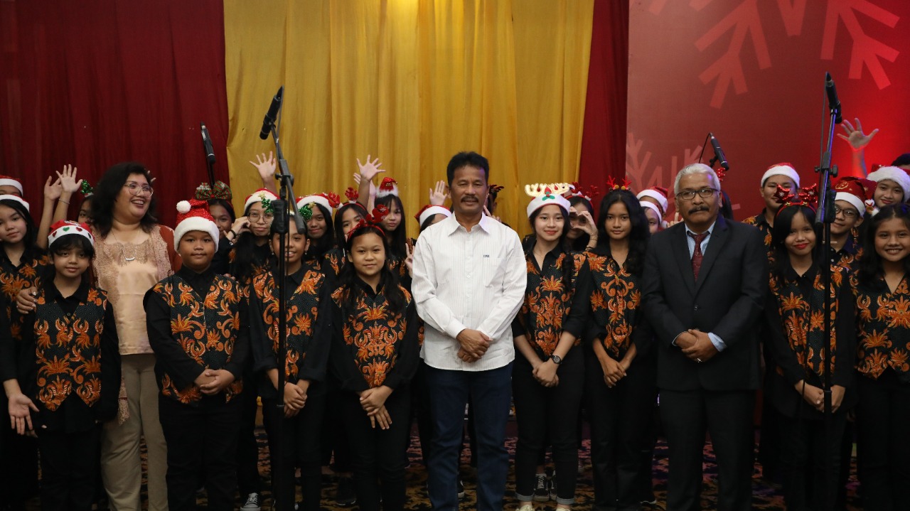 BP Batam menggelar Perayaan Natal Tahun 2022 yang dihadiri lebih dari 1.000 karyawan kristiani beserta keluarga, pada Sabtu (10/12/2022) di Hotel Travelodge Batam. (hms)