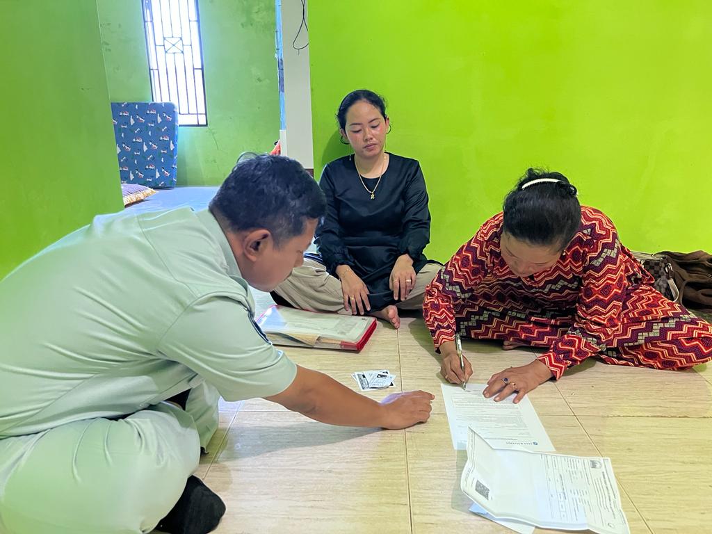 Jasa Raharja Kepri Serahkan Santunan Luka-Luka dan Meninggal Dunia Korban Kecelakaan di Simpang Bumi Perkemahan. (hms)