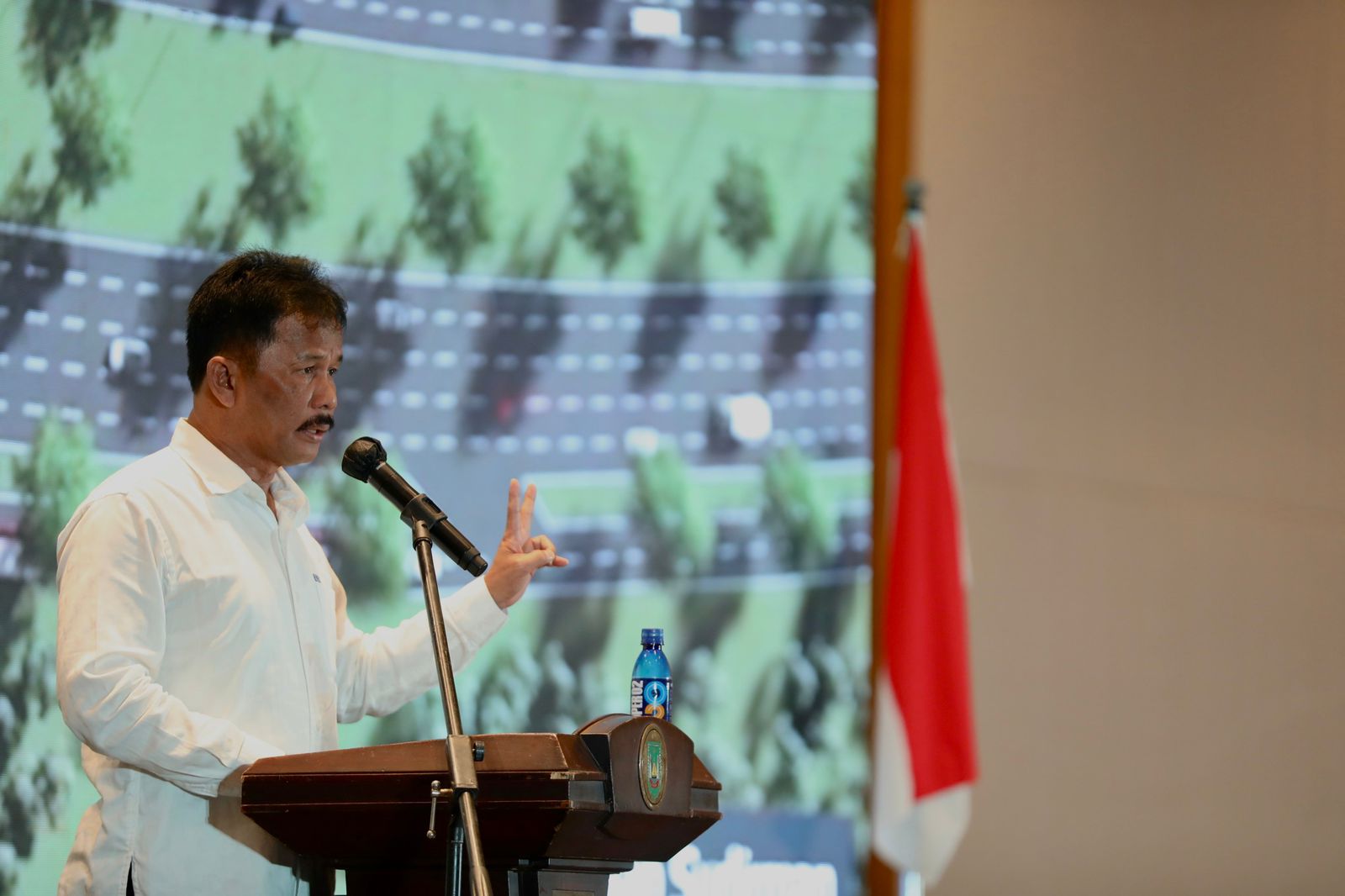 Muhammad Rudi menghadiri acara Musrenbang Tingkat Kota Batam pada hari Senin (20/3/2023) di Convention Hall Hotel Radisson Batam. (hms)