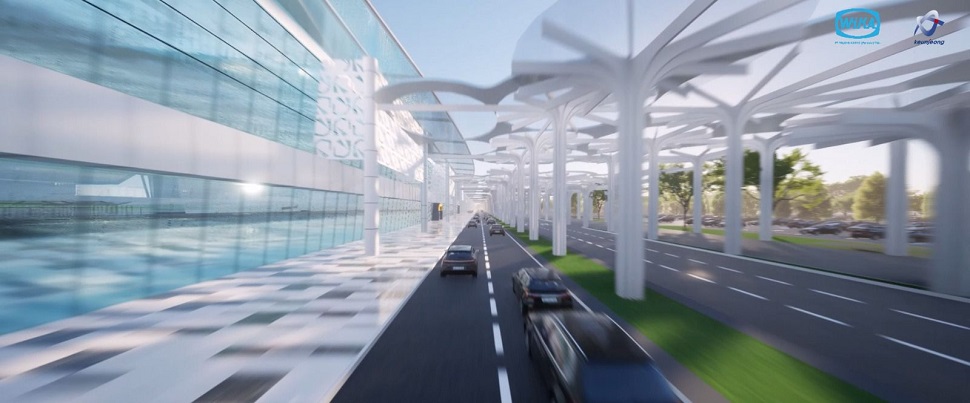 Desain Pembangunan Terminal 2 Bandara Internasional Hang Nadim Batam. (hms)