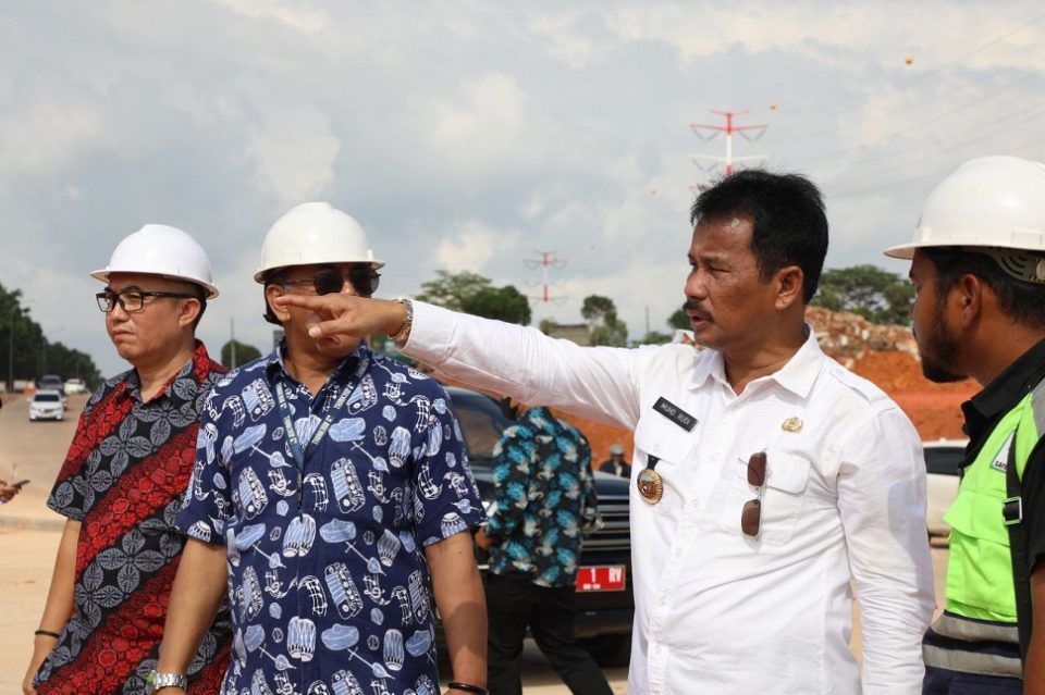 Pastikan Sesuai Rencana, Kepala BP Batam Tinjau Pembangunan Infrastruktur (foto : hms)