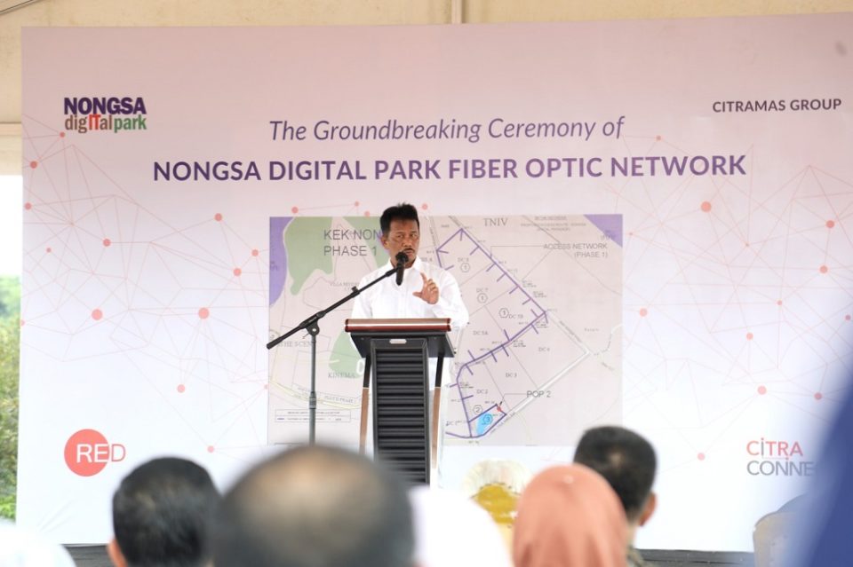 Lakukan Groundbreaking Fiber Optik, Kepala BP Batam Dukung Akselerasi Ekonomi Digital (Foto : hms)