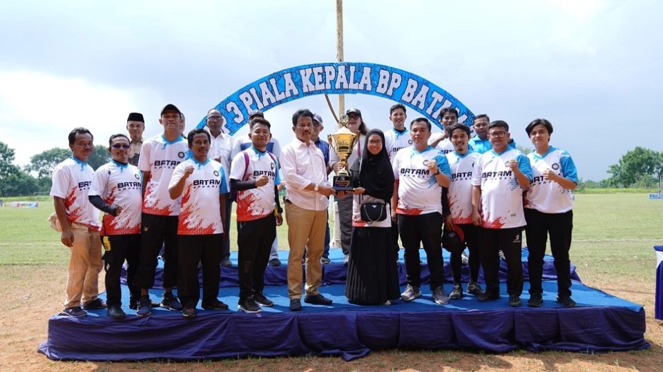 Turnamen yang memperebutkan Piala Kepala BP Batam (Foto : hms)