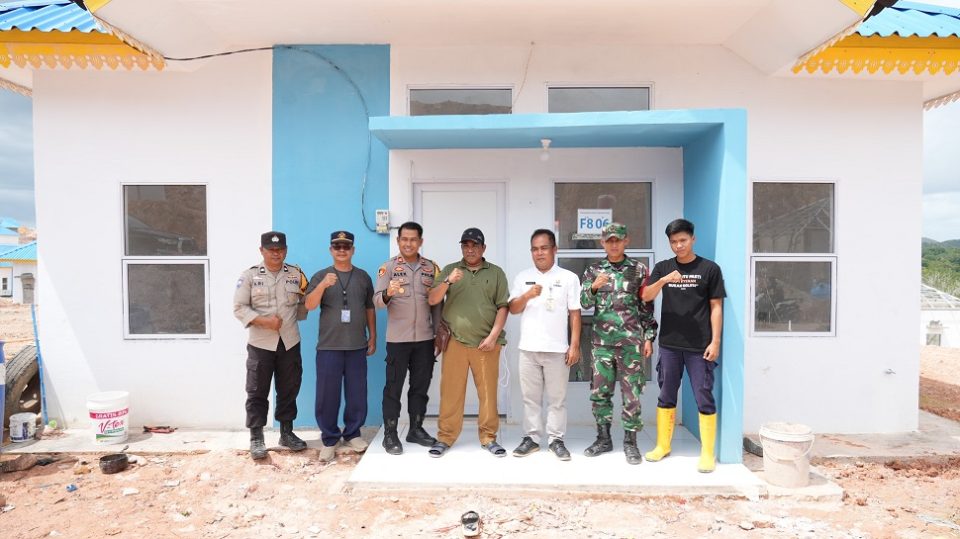 Hunian sementara menuju rumah baru di Kawasan Tanjung Banon (foto : hms)