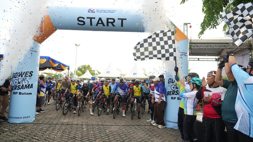 Gowes Bersama BP Batam resmi dibuka (foto : hms)
