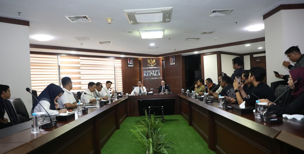 Ruang dialog interaktif antara BP Batam dan insan pers (foto : hms)