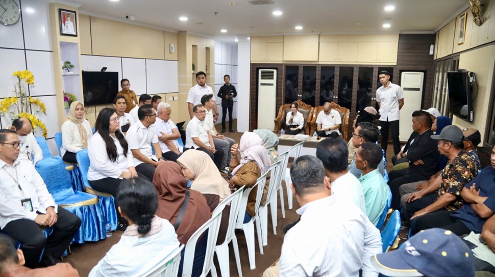Aspirasi masyarakat Rempang – Galang terkait rencana pembangunan Sekolah Rakyat Merah Putih (foto : hms)