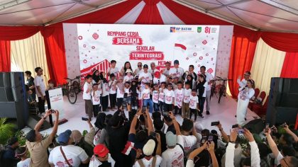 Kegiatan Rempang Ceria Bersama Sekolah Integrasi Merah Putih (foto : hms)