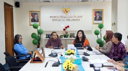 Kunjungan kerja ke Komisi Informasi Pusat Republik Indonesia (foto : hms)