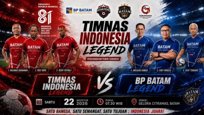 Timnas Indonesia Legend Turun ke Batam (foto : hms)