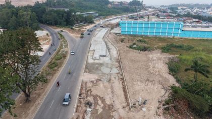 Percepatan Pembangunan infrastruktur jalan (foto : hms)