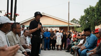 Kepala BP Batam Kunjungi Warga Sei Lekop (foto : hms)
